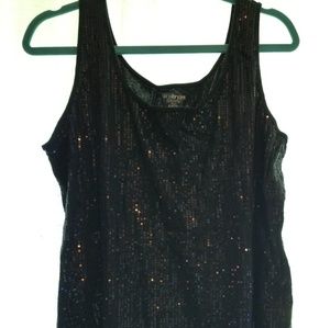 Black Sparkley Tank Top